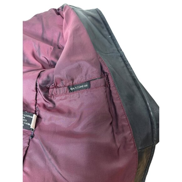 1990s Vintage black lambskin jacket by Adler Collection Size PM - Picture 6 of 9